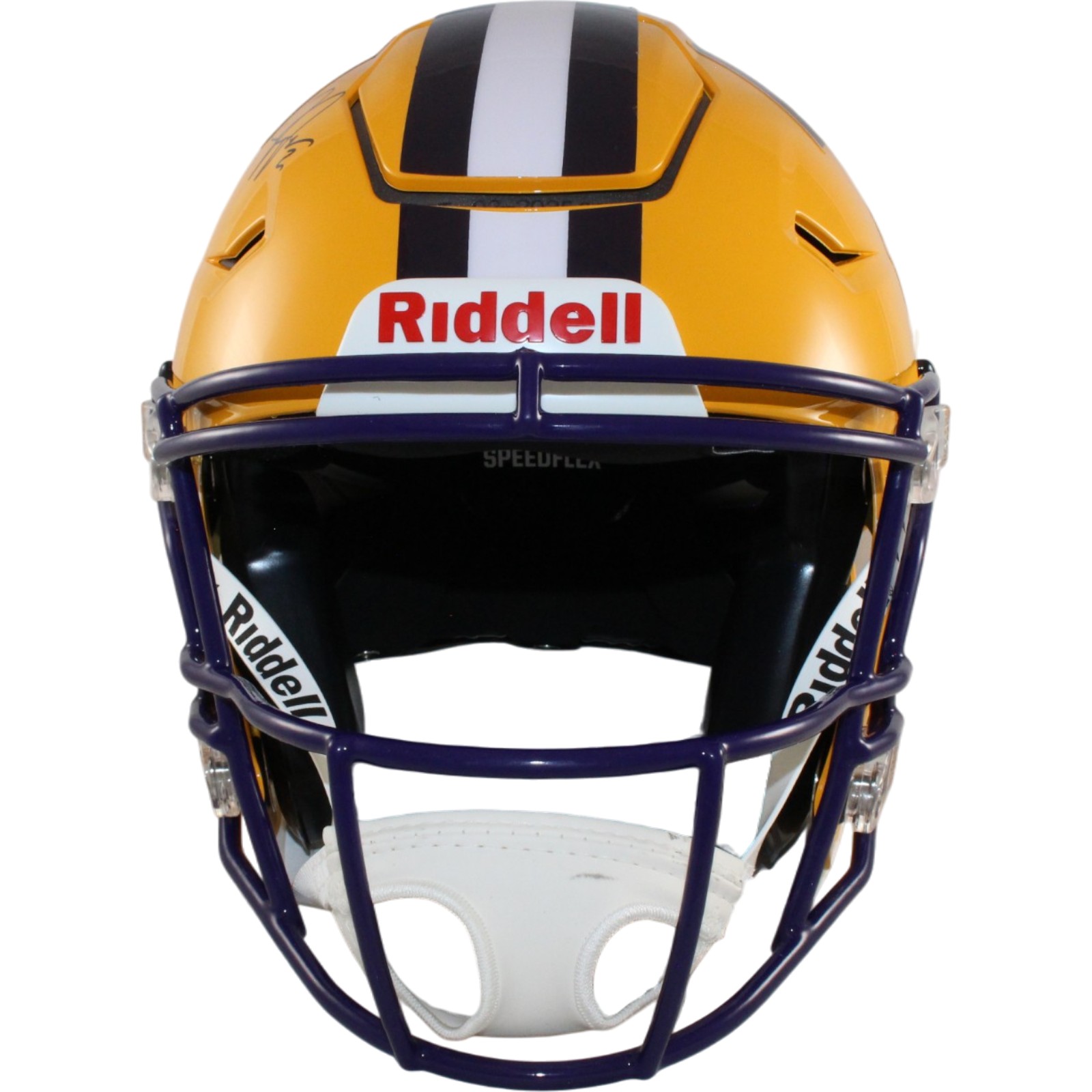 Justin Jefferson Autographed LSU Tigers SpeedFlex Helmet Beckett WIT 57901 3 Justin Jefferson Autographed LSU Tigers SpeedFlex Helmet Beckett WIT 57901