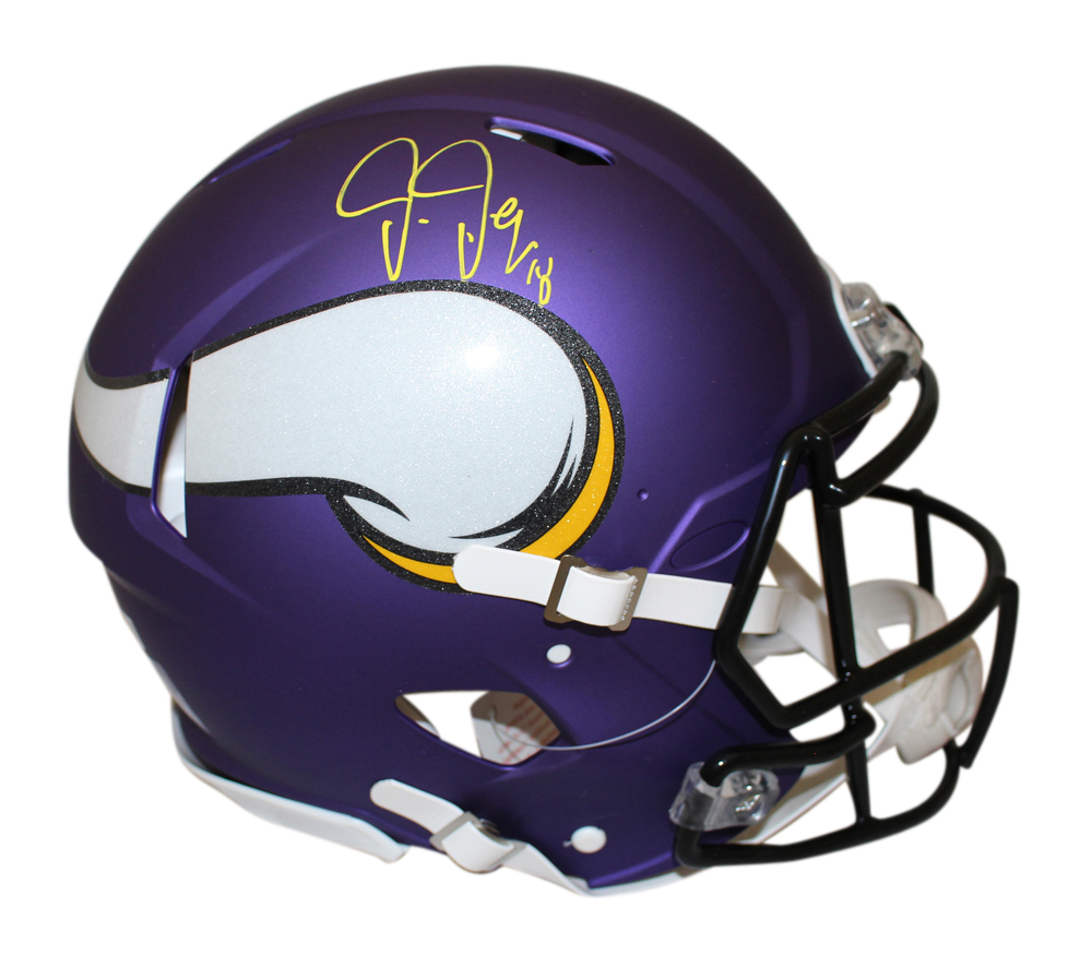 Justin Jefferson Signed Minnesota Vikings Authentic Speed Helmet Beckett