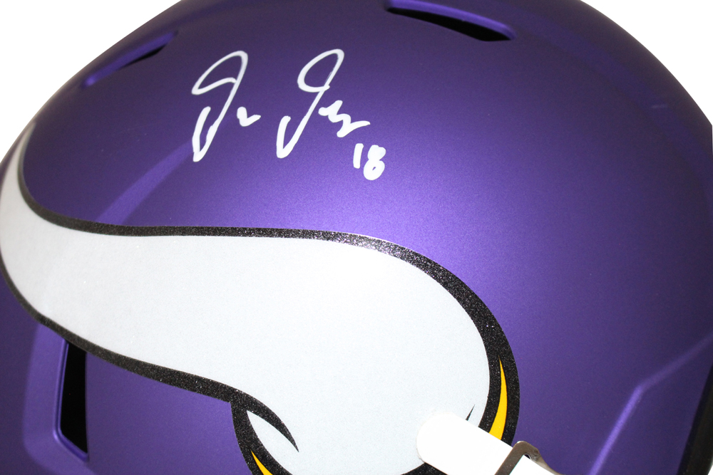 Justin Jefferson Autographed Minnesota Vikings F/S Speed Helmet BAS 28503
