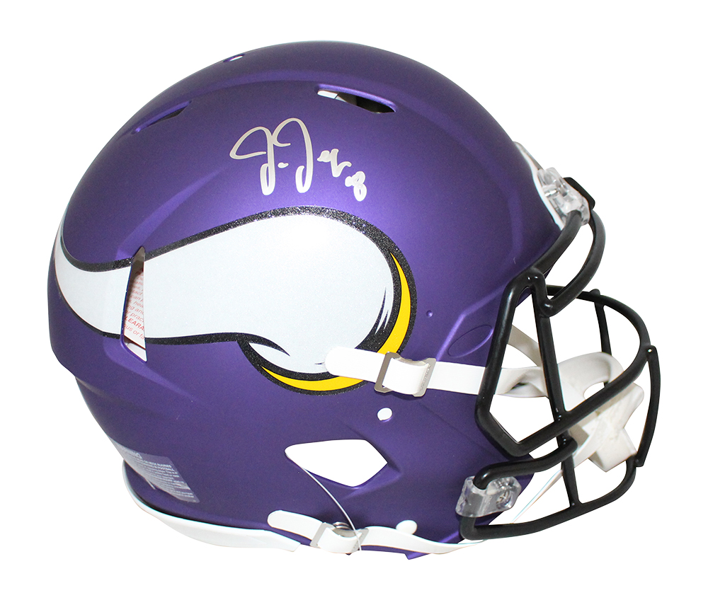 Justin Jefferson Signed Minnesota Vikings Authentic Speed Helmet BAS