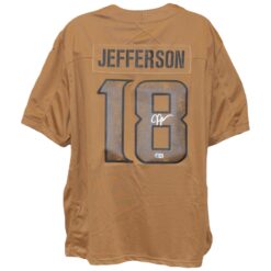 Justin Jefferson Autographed Minnesota Vikings Nike 3XL STS Jersey Beckett 52904