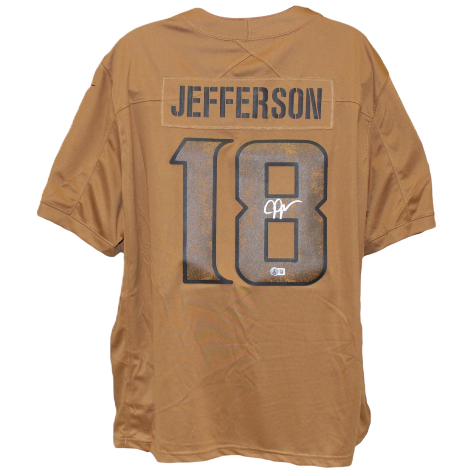 Justin Jefferson Autographed Minnesota Vikings Nike 3XL STS Jersey Beckett 52904