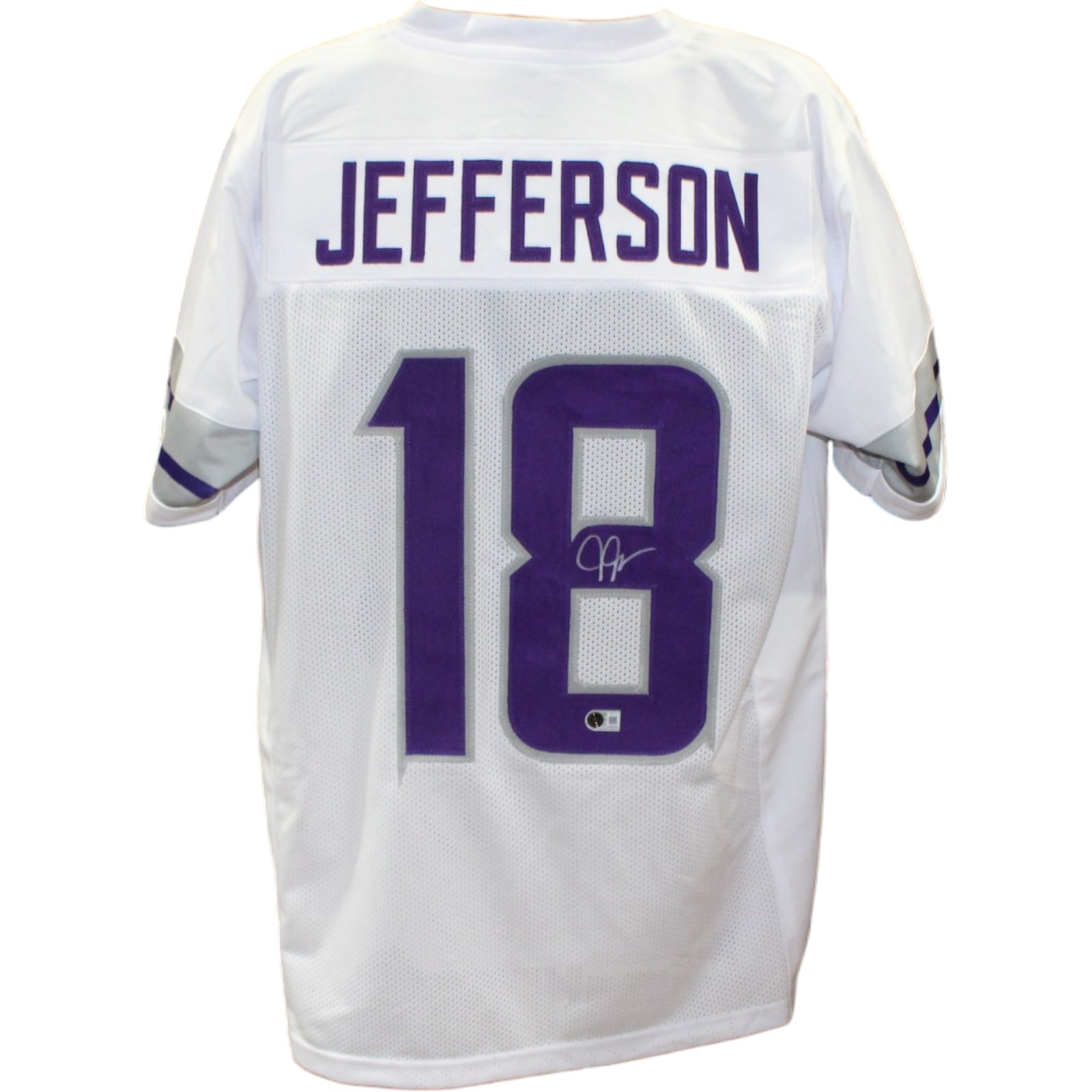 Justin Jefferson Autographed Pro Style Sz XL ALT Jersey Beckett Witness 57921 1 Justin Jefferson Autographed Pro Style Sz XL ALT Jersey Beckett Witness 57921