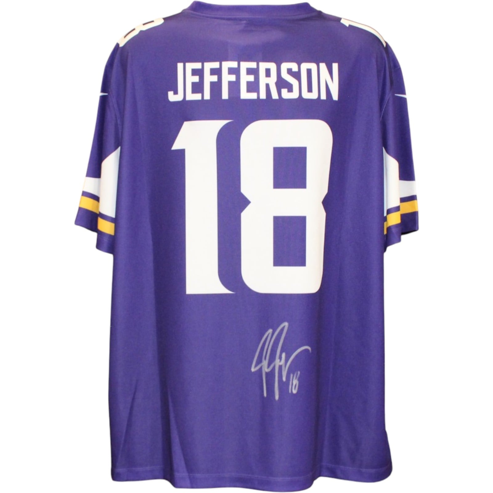 Justin Jefferson Autographed Minnesota Vikings Nike 2XL Jersey Beckett WIT 58220