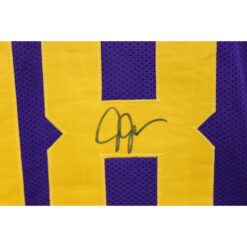 Justin Jefferson Autographed Pro Style Sz XL Purple Jersey Beckett Witness 57920