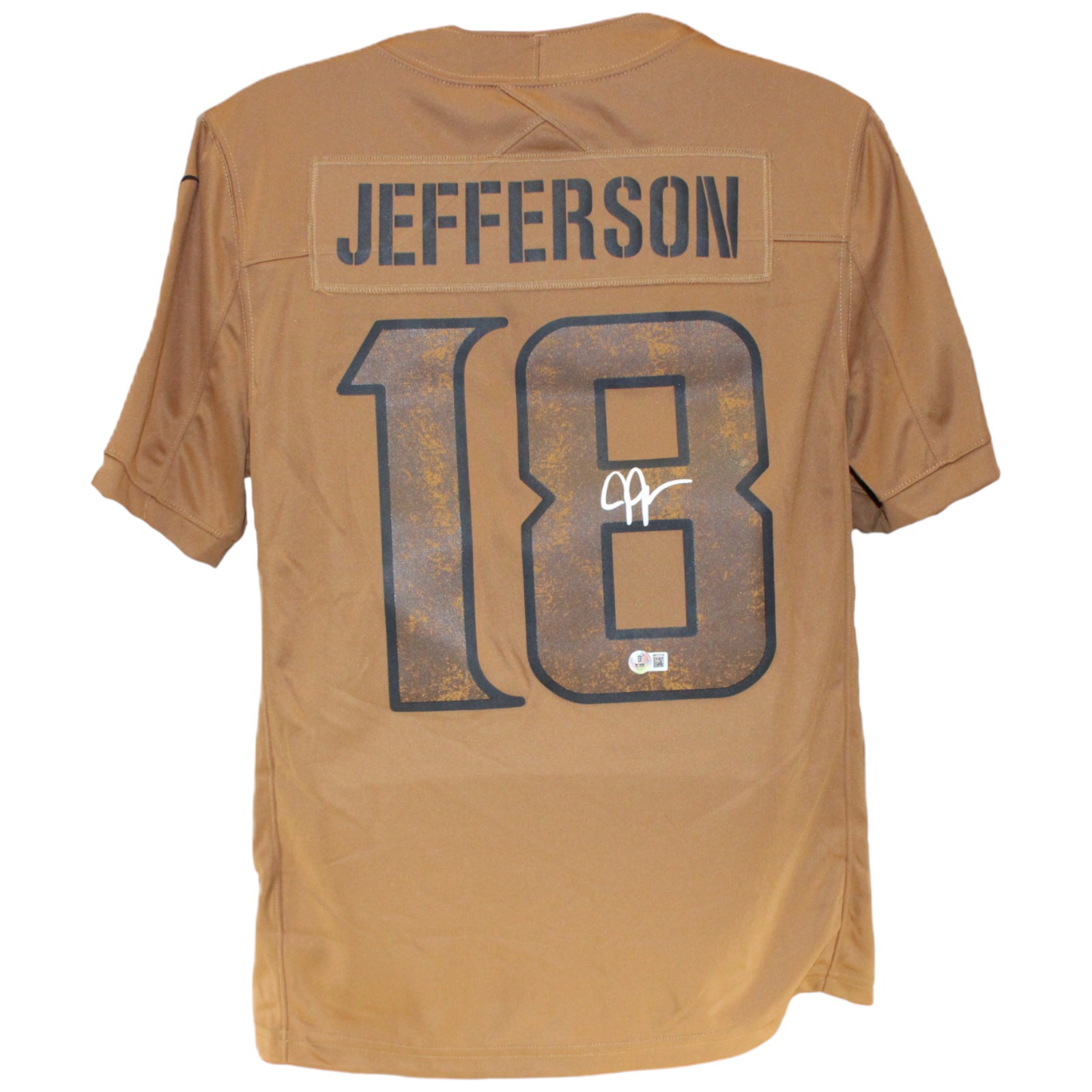 Justin Jefferson Autographed Minnesota Vikings Nike XL STS Jersey Beckett 52898
