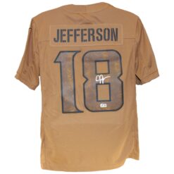 Justin Jefferson Autographed Minnesota Vikings Nike XL STS Jersey Beckett 52898