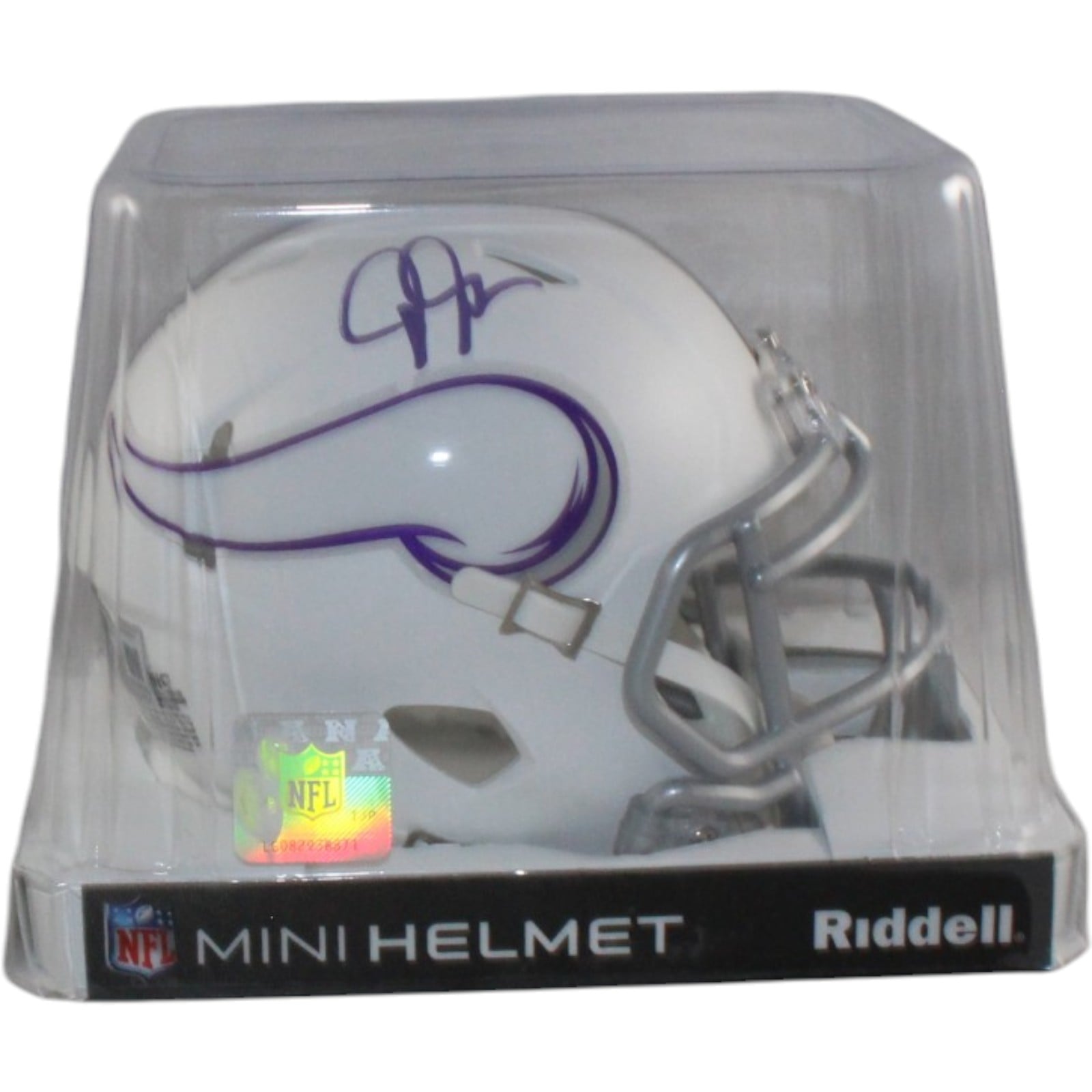 Justin Jefferson Autographed Minnesota Vikings Alt Mini Helmet Beckett WIT 58217 5 Justin Jefferson Autographed Minnesota Vikings Alt Mini Helmet Beckett WIT 58217