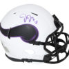 Justin Jefferson Autographed Minnesota Vikings Lunar Mini Helmet BAS
