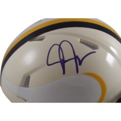 Justin Jefferson Autographed Minnesota Vikings Retro Mini Helmet Beckett W 56177