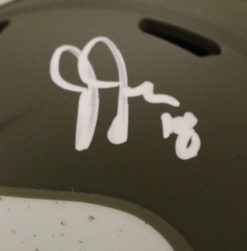 Justin Jefferson Autographed Minnesota Vikings Salute Mini Helmet Beckett