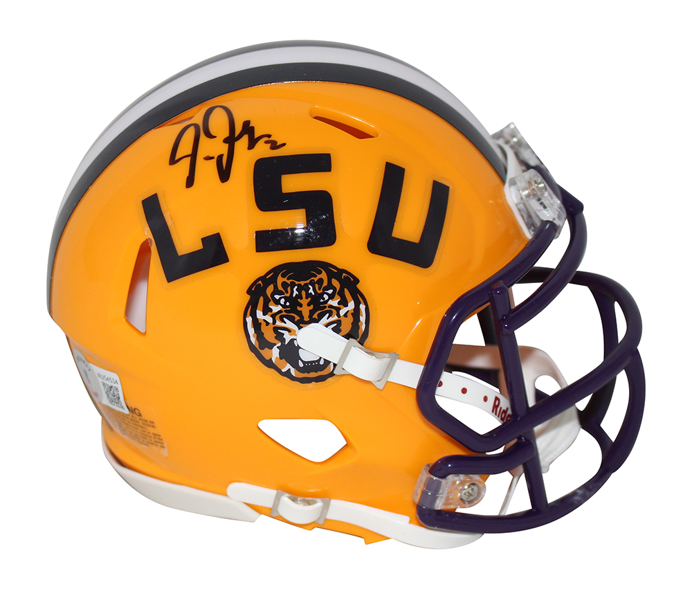 LSU Fighting Tigers White Speed Mini Helmet NCAA Louisiana State 