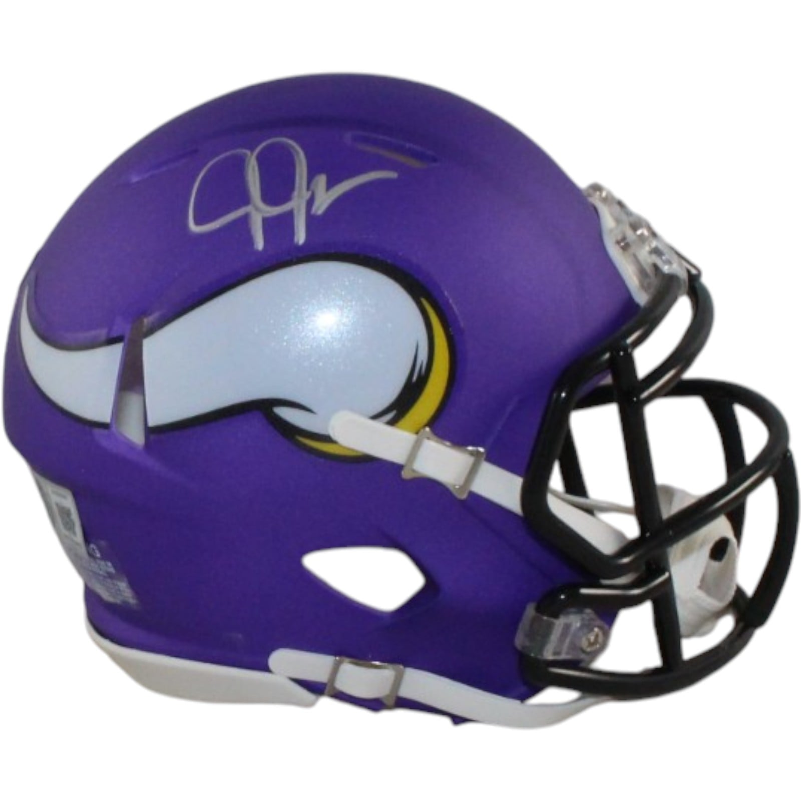 Justin Jefferson Autographed Minnesota Vikings Mini Helmet Beckett WIT 58219 1 Justin Jefferson Autographed Minnesota Vikings Mini Helmet Beckett WIT 58219