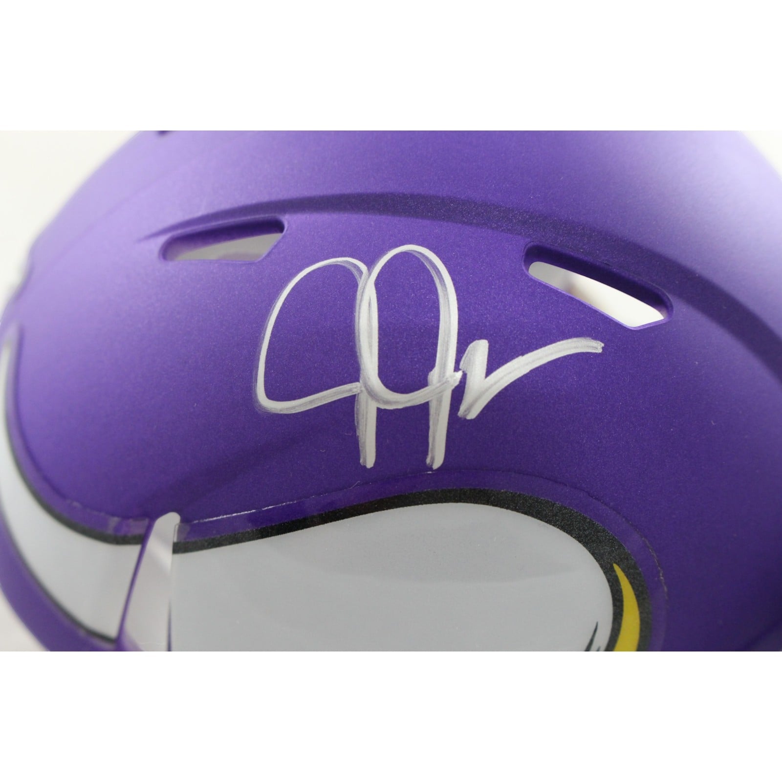 Justin Jefferson Autographed Minnesota Vikings Mini Helmet Beckett WIT 58219 2 Justin Jefferson Autographed Minnesota Vikings Mini Helmet Beckett WIT 58219