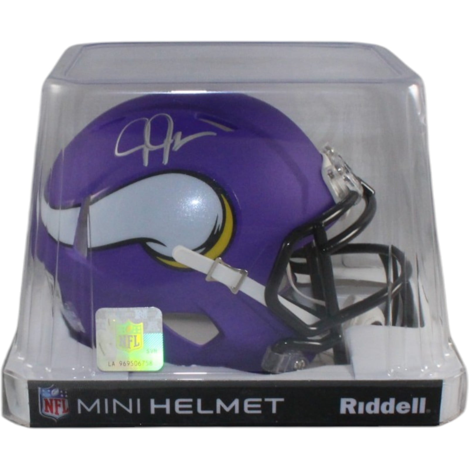 Justin Jefferson Autographed Minnesota Vikings Mini Helmet Beckett WIT 58219 5 Justin Jefferson Autographed Minnesota Vikings Mini Helmet Beckett WIT 58219