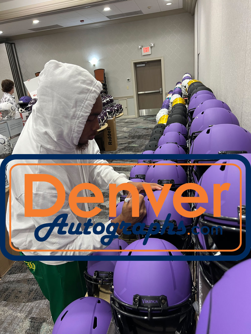 Justin Jefferson Autographed Minnesota Vikings F/S Rave Helmet Beckett WIT 52895 6 Justin Jefferson Autographed Minnesota Vikings F/S Rave Helmet Beckett WIT 52895