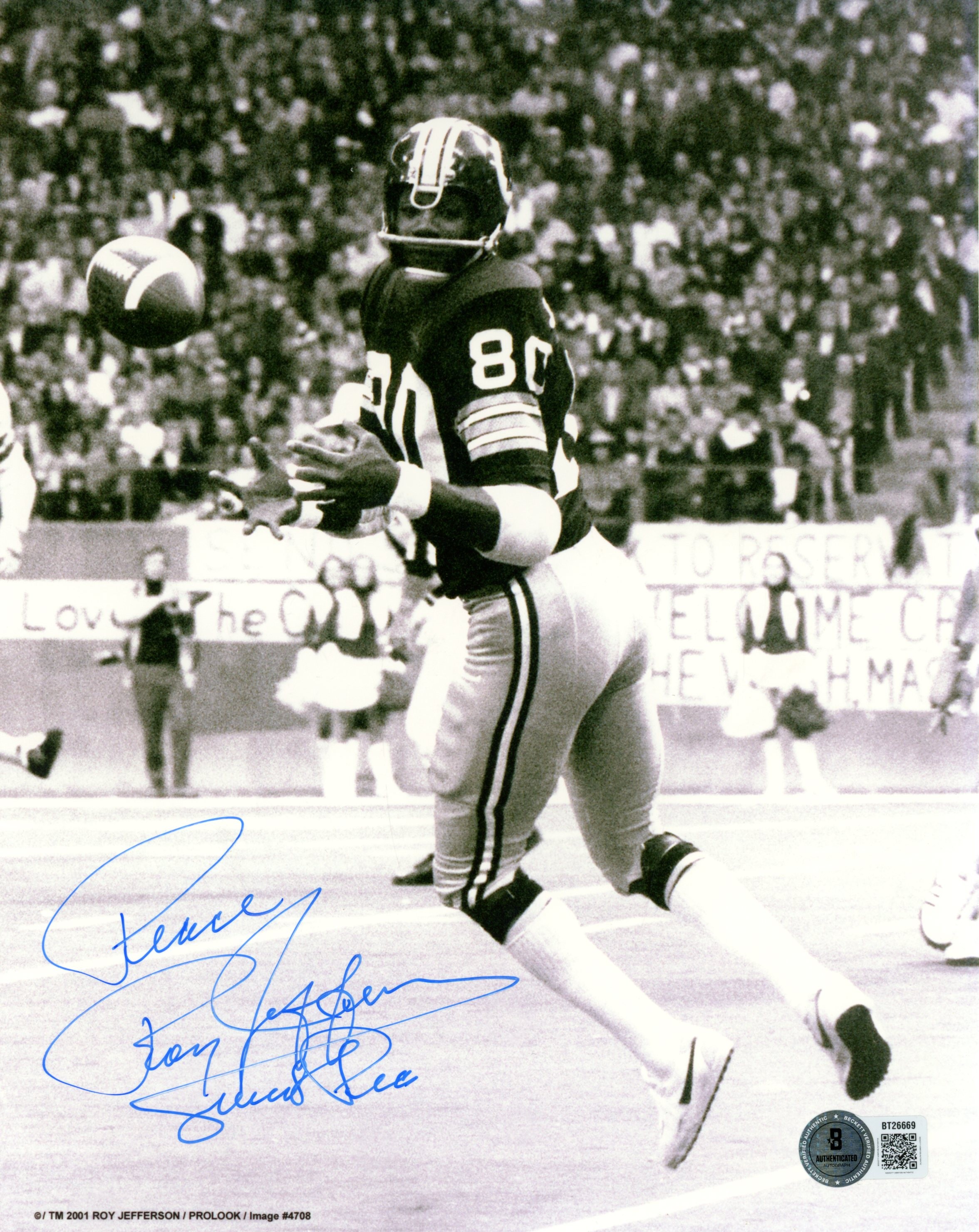 Roy Jefferson Autographed Washington Redskins 8x10 Photo Sweet Pea Beckett 56672