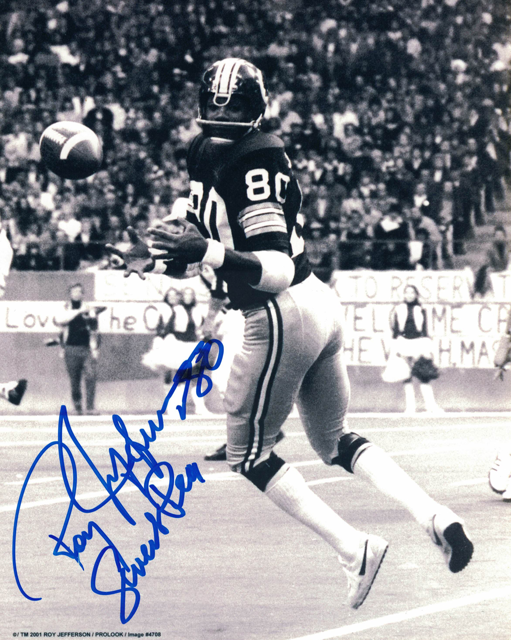 Roy Jefferson Autographed Washington Redskins 8x10 Photo Sweet Pea 27848