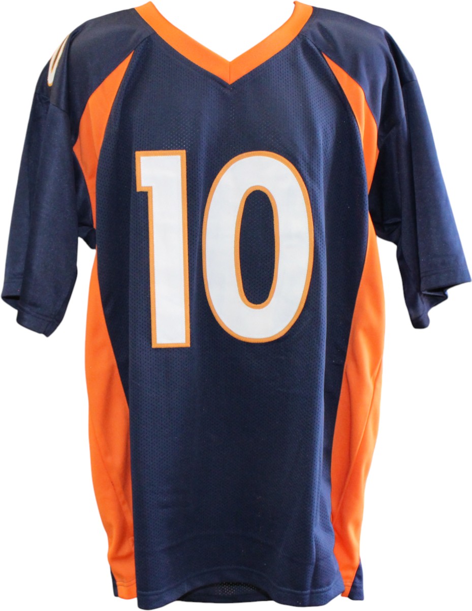 Jerry Jeudy Autographed/Signed Pro Style Size XL Navy Jersey JSA 59365 4 Jerry Jeudy Autographed/Signed Pro Style Size XL Navy Jersey JSA 59365