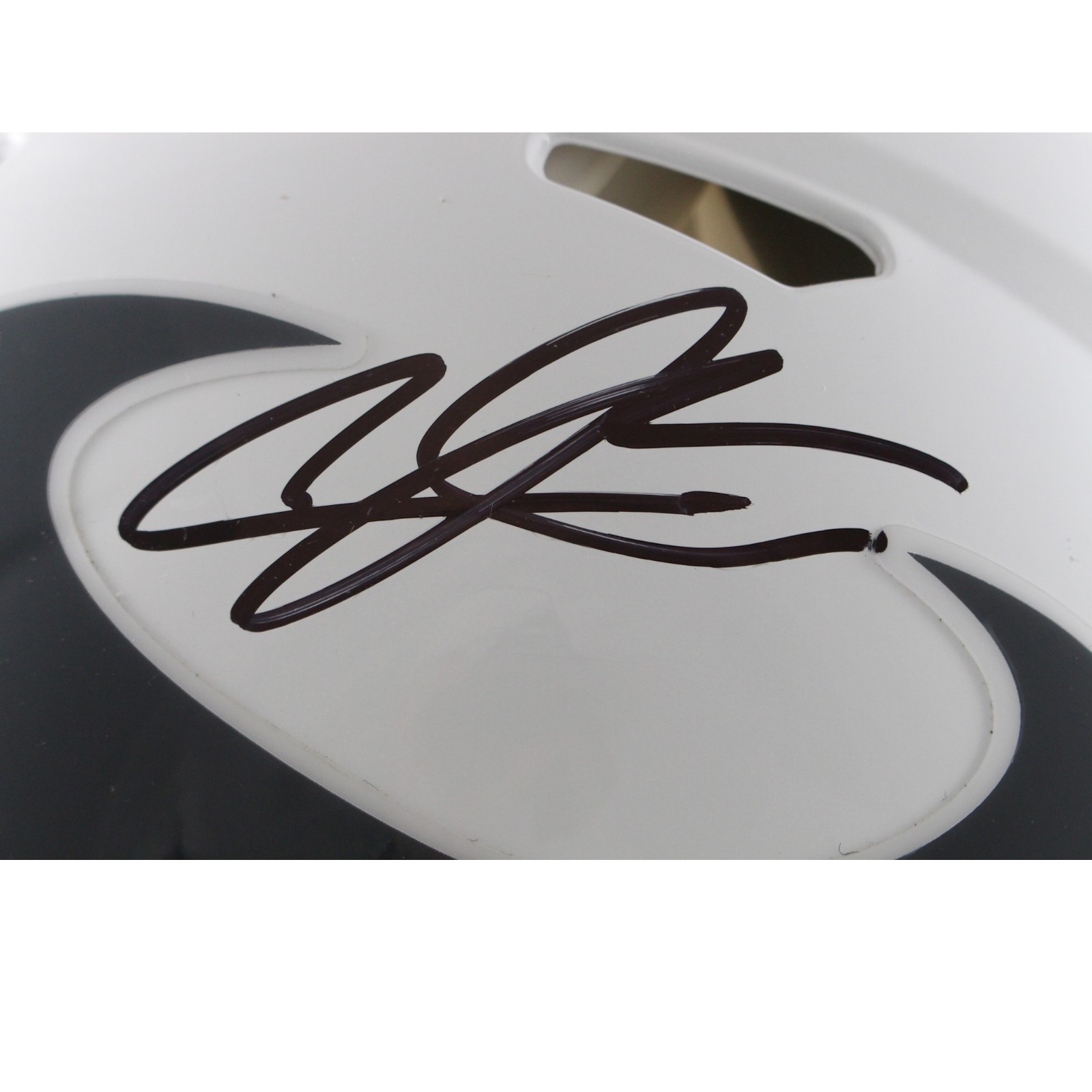 Andre Johnson Autographed Houston Texans Authentic 24 STS Helmet Beckett Witness 55463