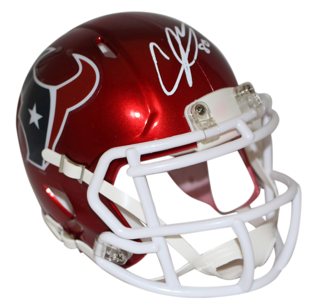 Andre Johnson Autographed/Signed Houston Texans Flash Mini Helmet JSA