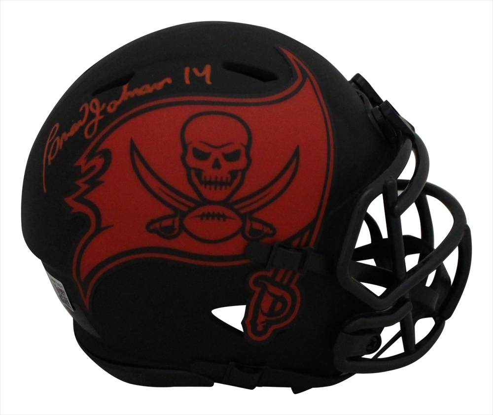 Brad Johnson Signed Tampa Bay Buccaneers Eclipse Mini Helmet BAS