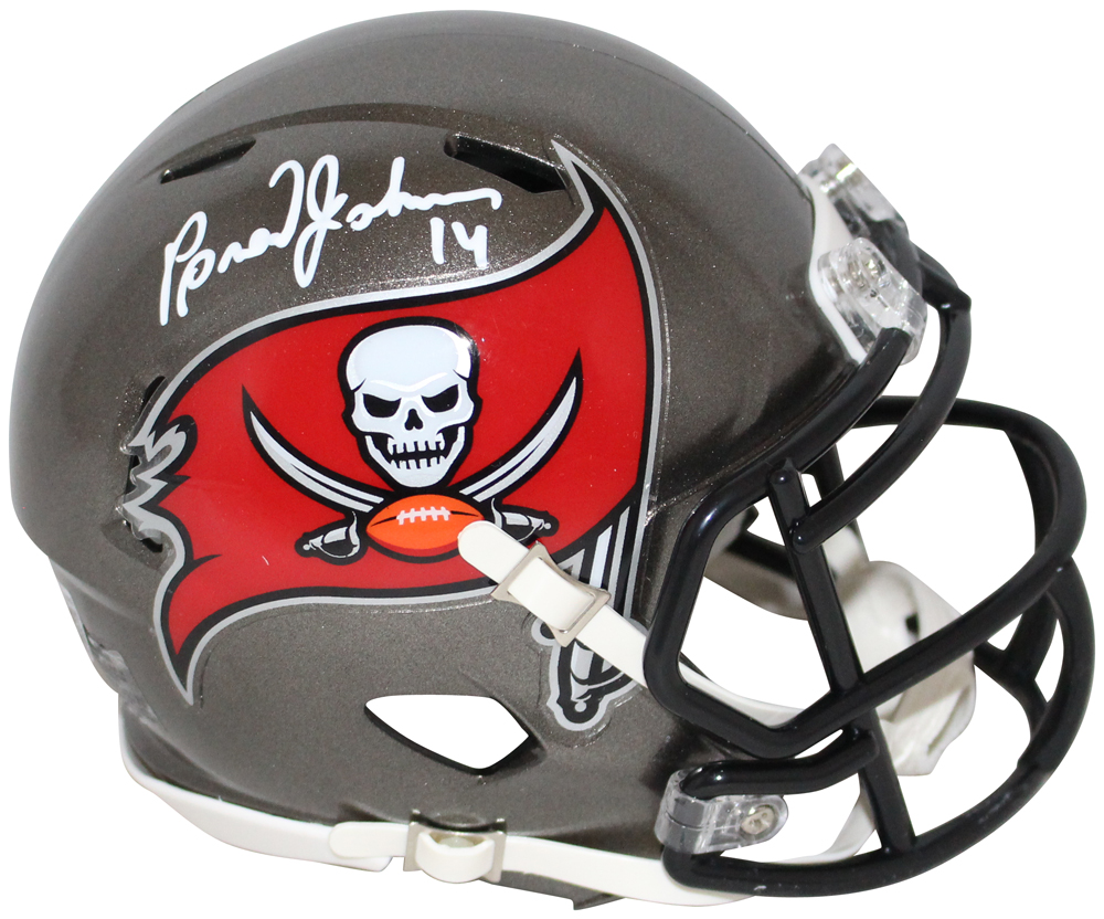 Brad Johnson Signed Tampa Bay Buccaneers 1997-13 Speed Mini Helmet BAS