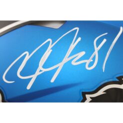 Calvin Johnson Autographed Detroit Lions Authentic 24 Alt Helmet Beckett W 51786