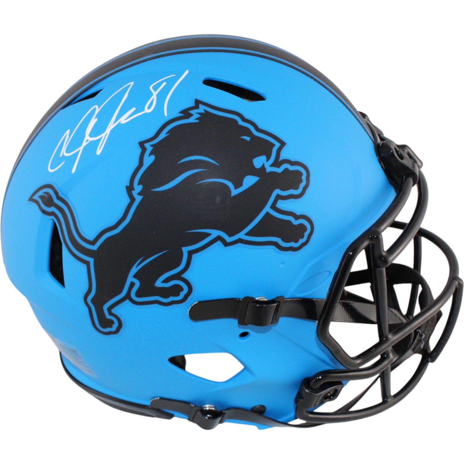 Calvin Johnson Autographed Detroit Lions Authentic Rave Helmet Beckett W 51794 1 Calvin Johnson Autographed Detroit Lions Authentic Rave Helmet Beckett W 51794