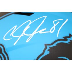 Calvin Johnson Autographed Detroit Lions Authentic Rave Helmet Beckett W 51794