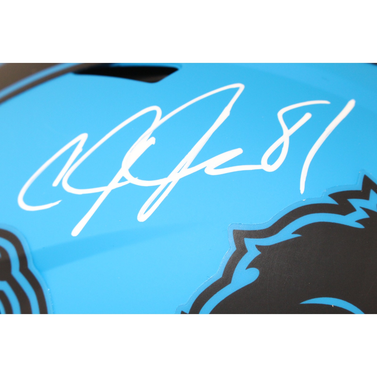 Calvin Johnson Autographed Detroit Lions Authentic Rave Helmet Beckett W 51794 2 Calvin Johnson Autographed Detroit Lions Authentic Rave Helmet Beckett W 51794