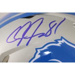 Calvin Johnson Autographed Detroit Lions Authentic TB Helmet Beckett W 51799