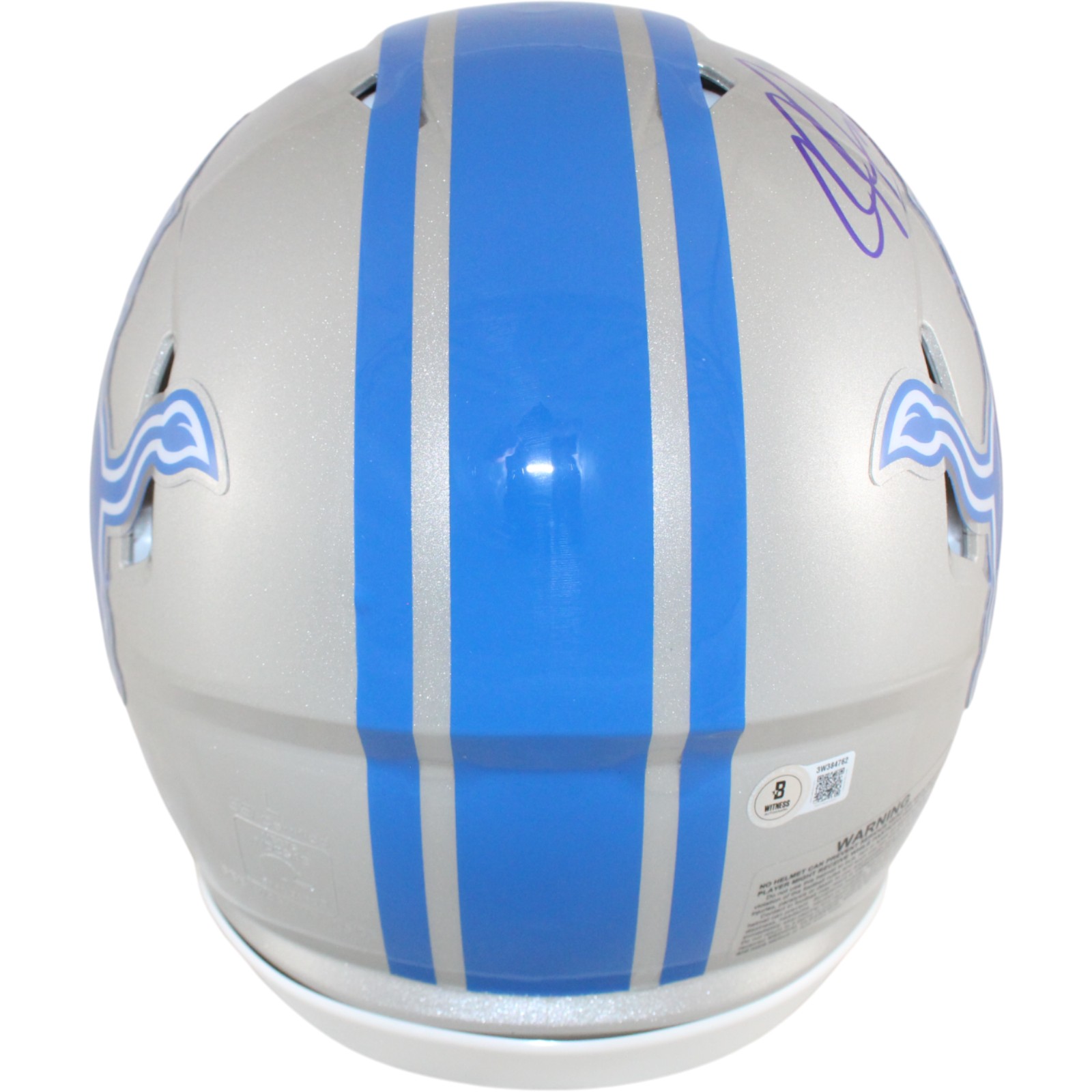 Calvin Johnson Autographed Detroit Lions Authentic TB Helmet Beckett W 51799 3 Calvin Johnson Autographed Detroit Lions Authentic TB Helmet Beckett W 51799