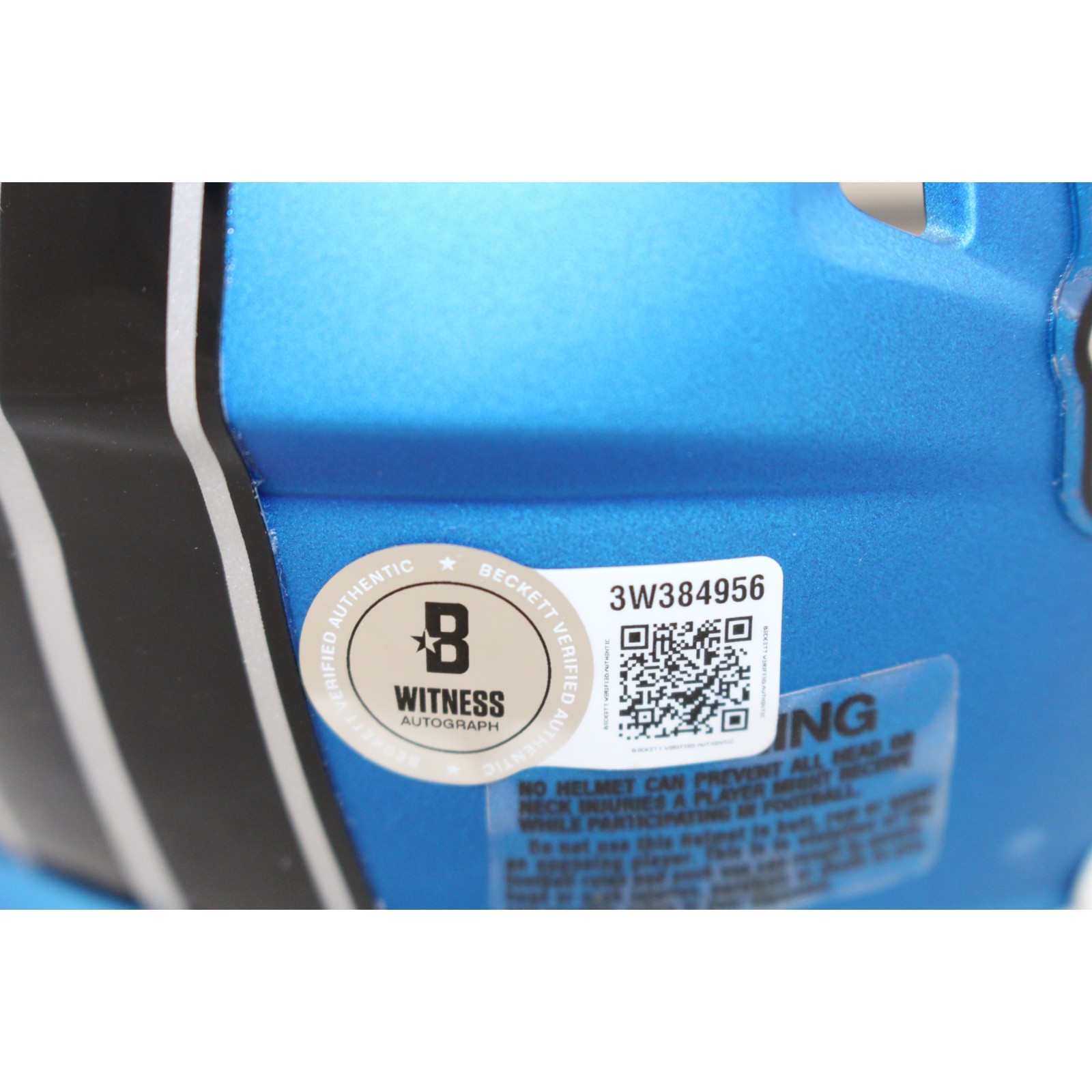 Calvin Johnson Autographed Detroit Lions 24 Alt Mini Helmet Beckett WIT 51770 4 Calvin Johnson Autographed Detroit Lions 24 Alt Mini Helmet Beckett WIT 51770