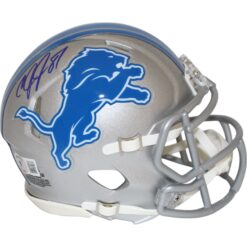 Calvin Johnson Autographed/Signed Detroit Lions Mini Helmet Beckett