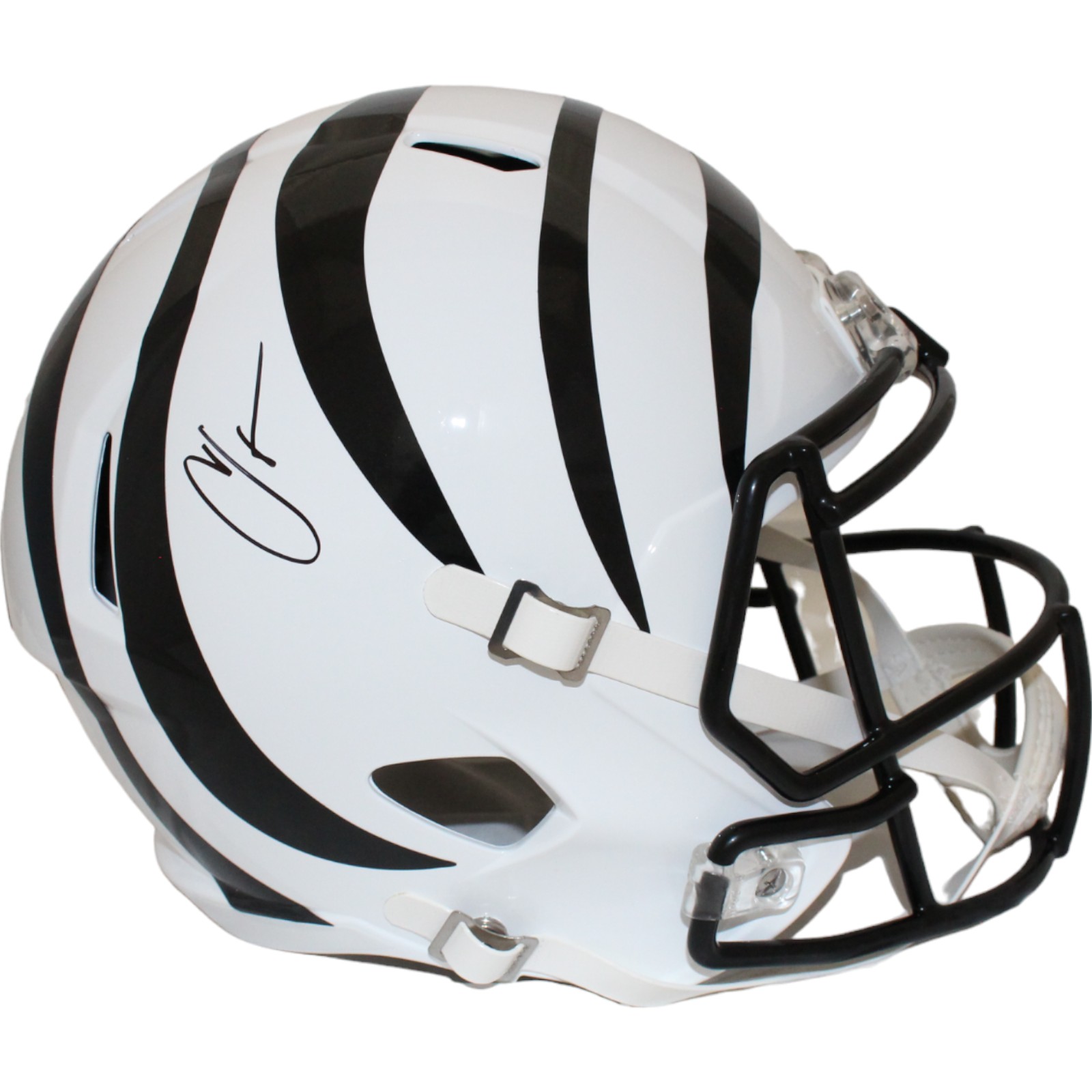 Chad Johnson Autographed Cincinnati F/S 22 Alt Helmet Beckett