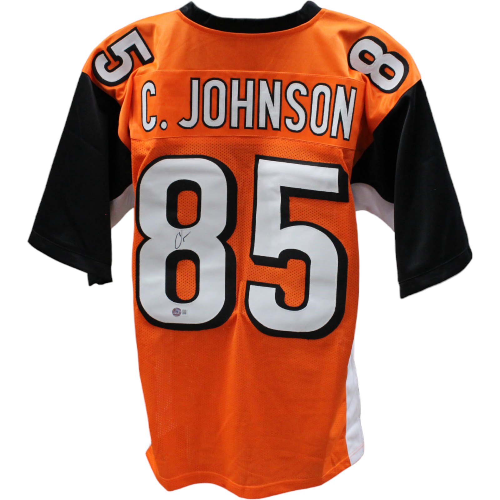 Chad Johnson Autographed Signed Pro Style Orange Jersey Beckett 44097