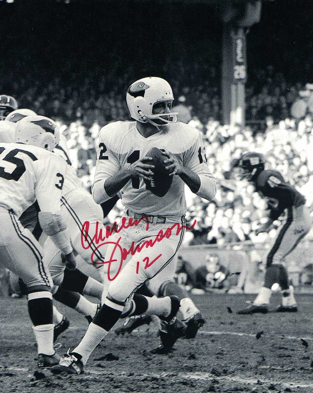 Charley Johnson Autographed/Signed St Louis Cardinals 8x10 Photo 30217