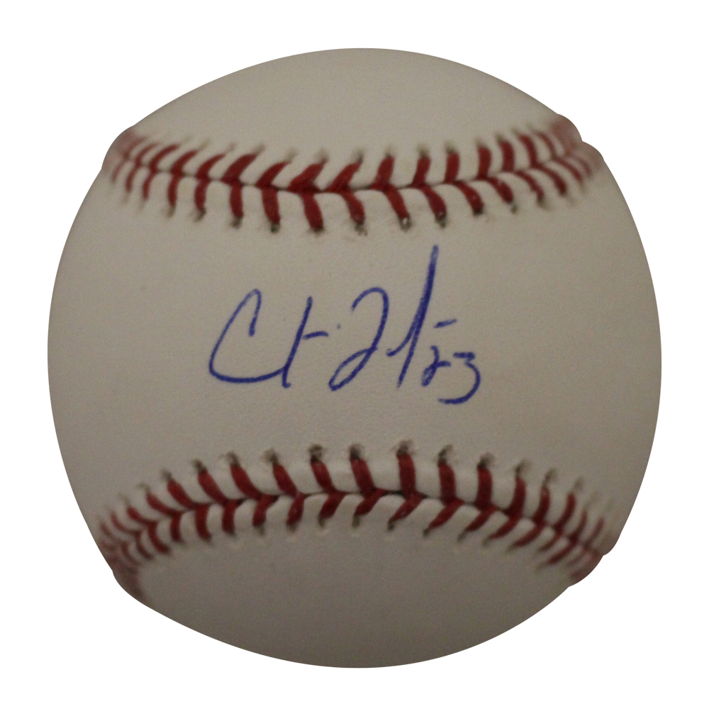 Chris Johnson Autographed/Signed Atlanta Braves OML Baseball BAS 27365