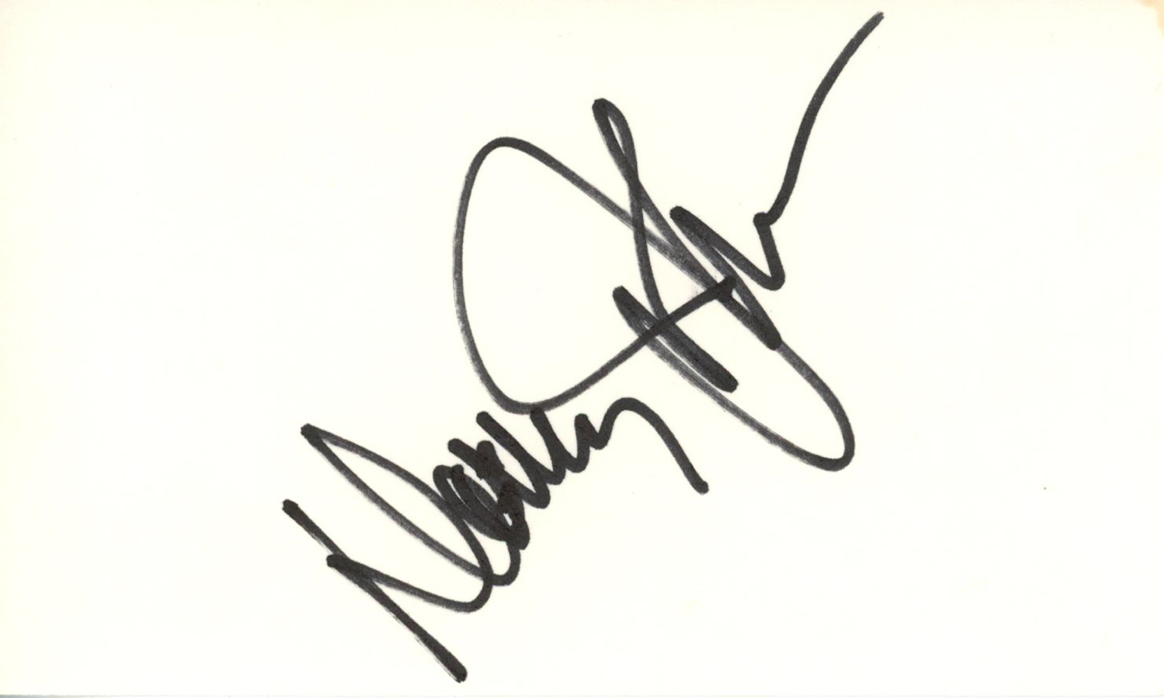 Davey Johnson Autographed Baltimore Orioles Index Card Beckett 45369