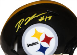 Diontae Johnson Signed Pittsburgh Steelers Speed Mini Helmet Beckett