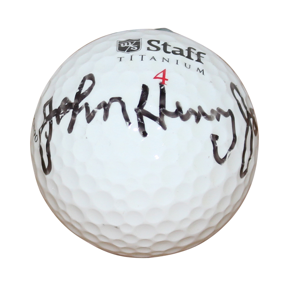 John Henry Johnson Autographed/Signed Staff 4 Golf Ball Beckett