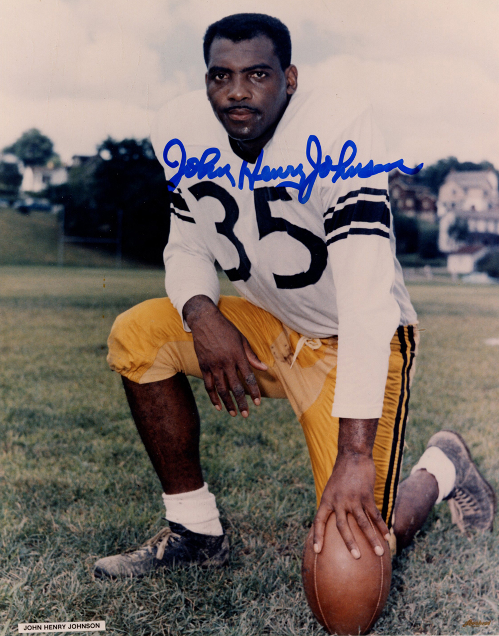 John Henry Johnson Autographed/Signed Pottsburgh Steelers 8x10 Photo