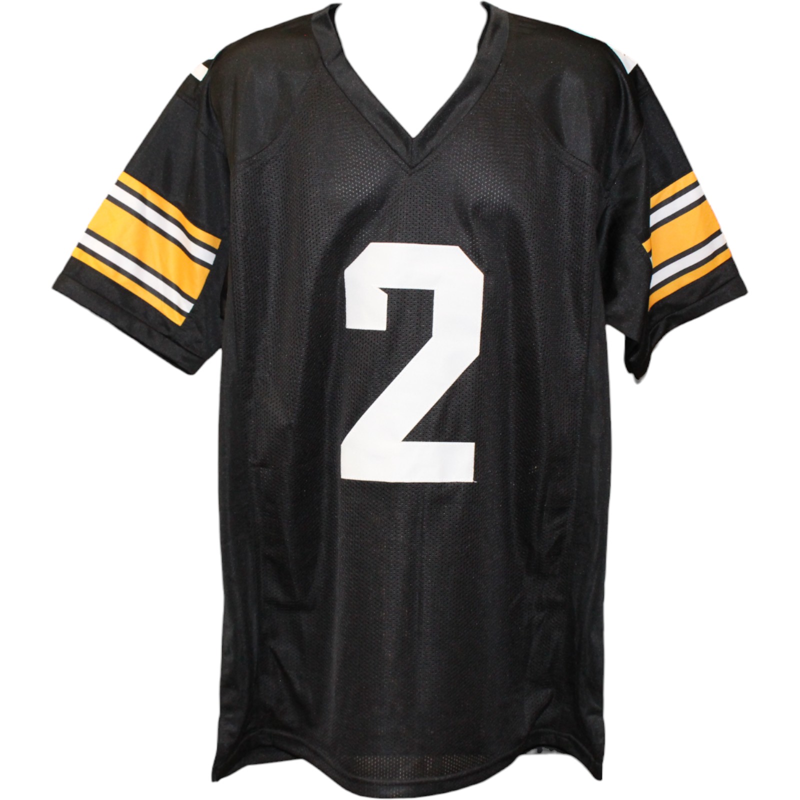 Kaleb Johnson Autographed College Style Black Sz XL Jersey Beckett Witness 51672 4 Kaleb Johnson Autographed College Style Black Sz XL Jersey Beckett Witness 51672