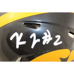 Kaleb Johnson Autographed Iowa Hawkeyes Mini Helmet Beckett Witness 51713