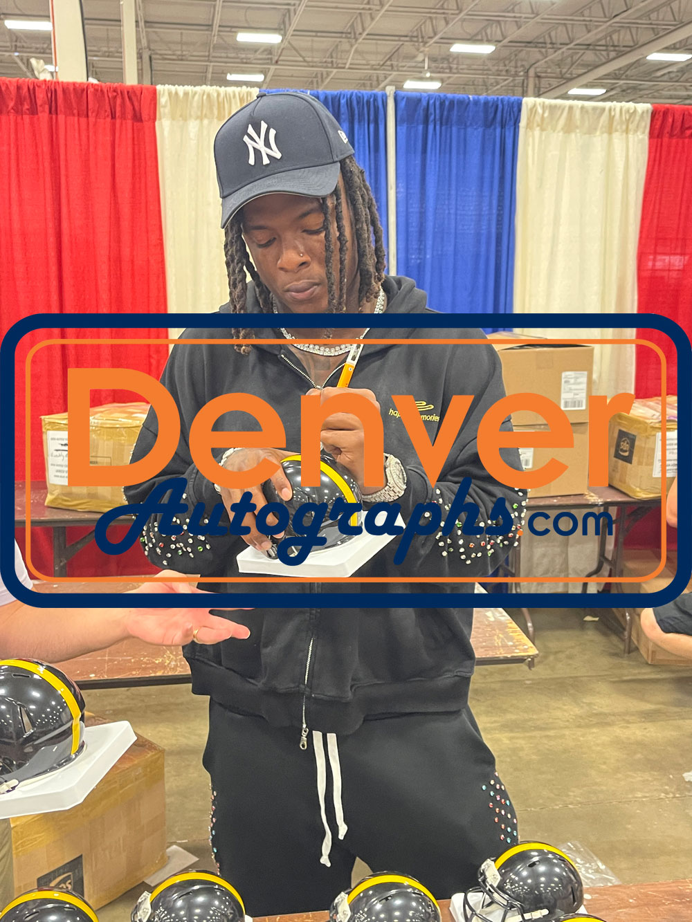 Kaleb Johnson Autographed Pittsburgh Steelers Mini Helmet Beckett Witness 51702 6 Kaleb Johnson Autographed Pittsburgh Steelers Mini Helmet Beckett Witness 51702