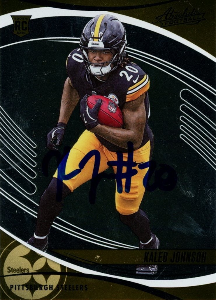 Kaleb Johnson Autographed 2025 Panini Absolute Base #148 Card Beckett 57005