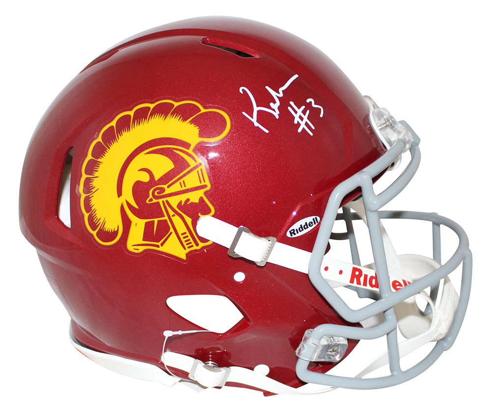 Keyshawn Johnson Autographed USC Trojans Speed Authentic Helmet JSA 28615