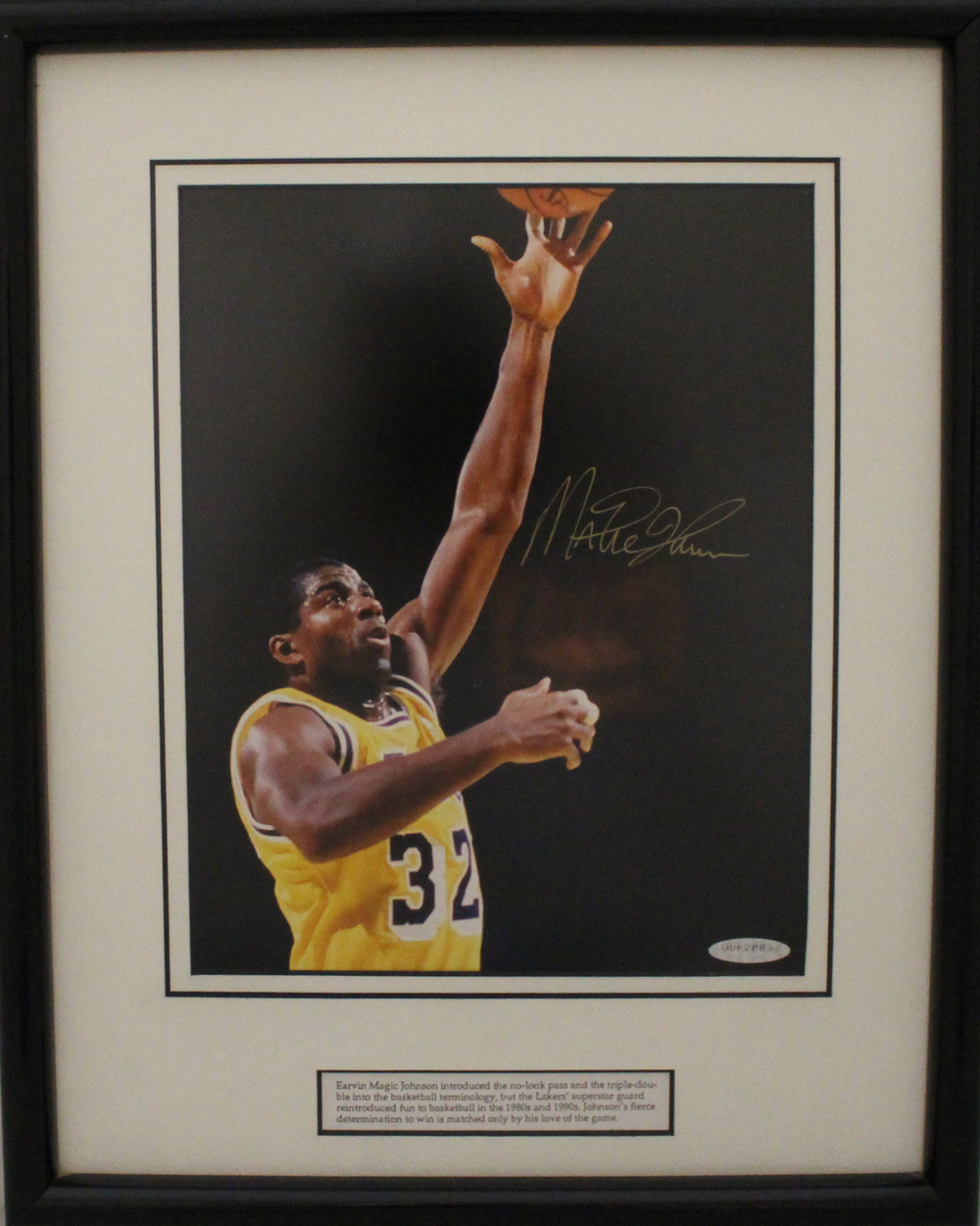 Magic Johnson Signed Los Angeles Lakers Framed 8x10 Photo UDA