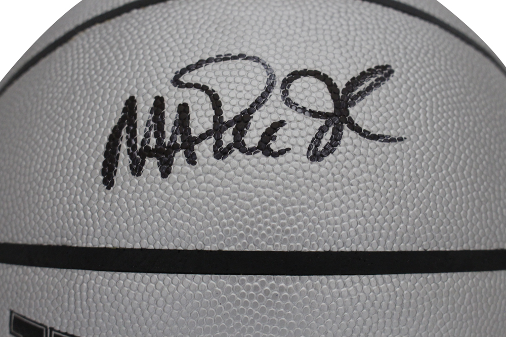 Magic Johnson Autographed/Signed 75th Anniversary Basketball Beckett